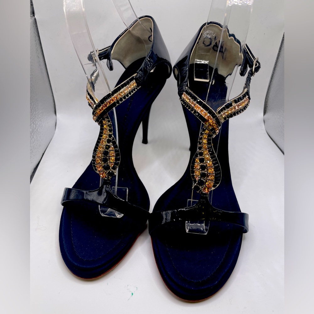 Embellished Cross Strap Sandals